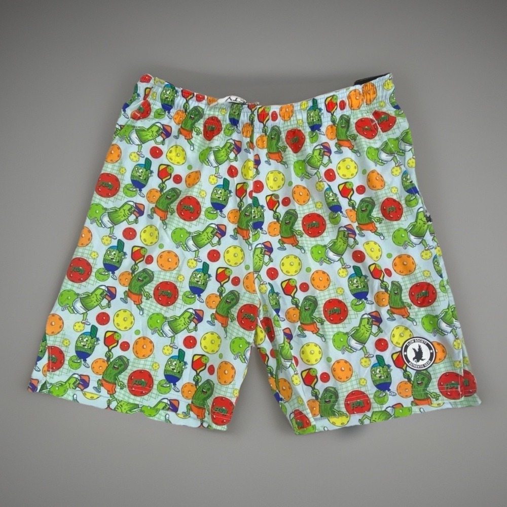 Flow Society Pickleball Tennis Shorts | L | Novelty Whimsical Pickle